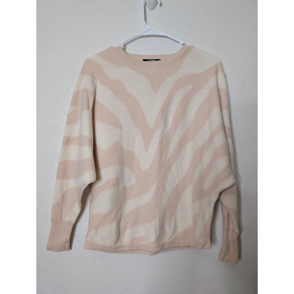 GOBI Mongolian Cashmere Sweater Womens Small Tan‎ Crew Neck Classic Cozy Stretch